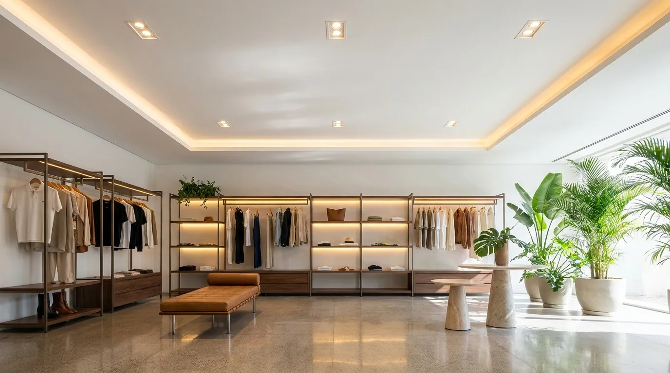 Forro de drywall com spots — Loja