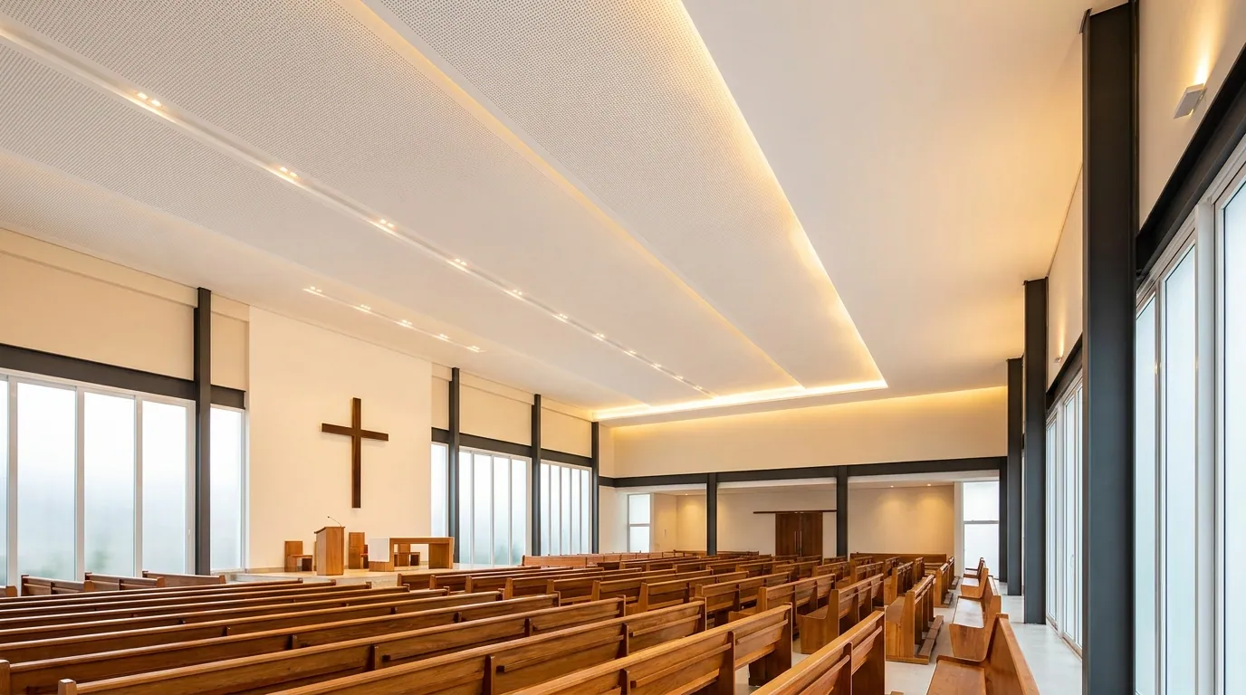 Forro acústico — Igreja