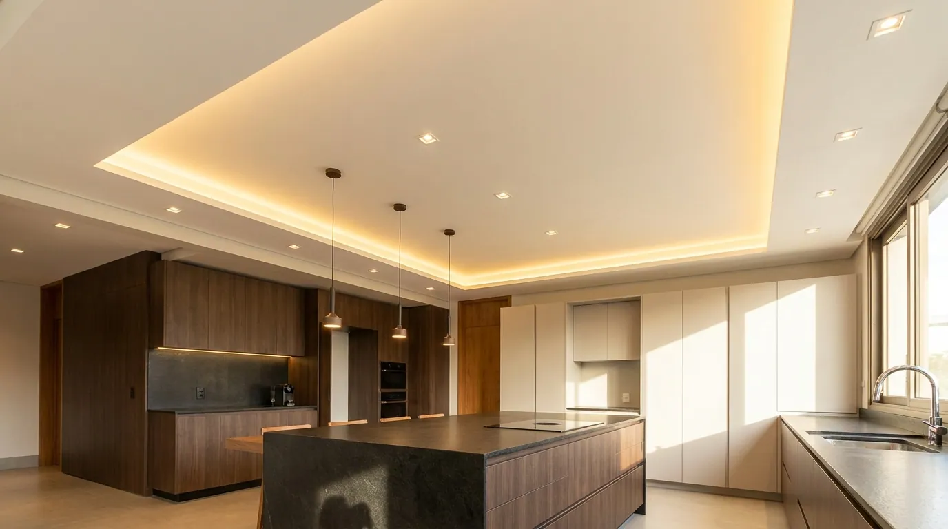 Rebaixamento sobre a ilha — Cozinha